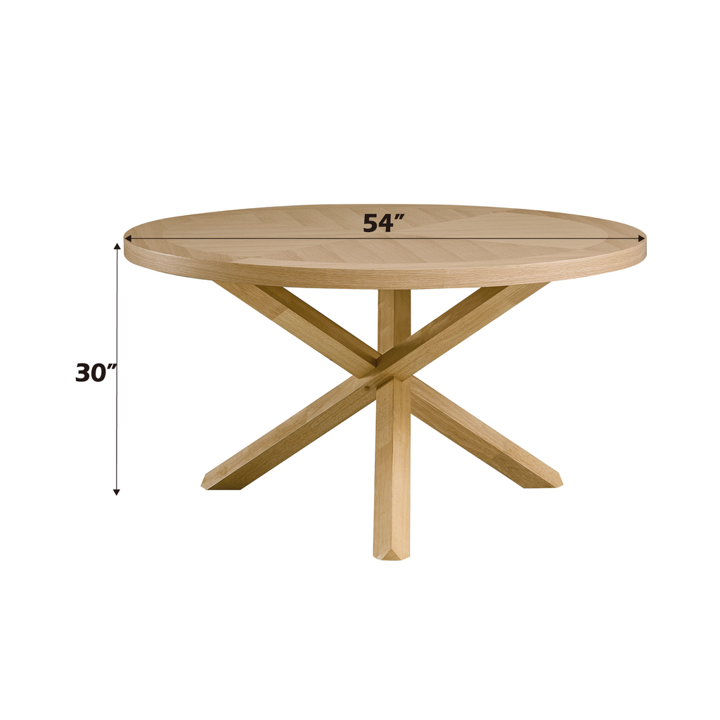 Kasem 6-Piece Dining Room Set with Round Table, Server & 4 Chairs